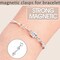 925 Sterling Silver Magnetic Necklace Clasps and Closures,Gold and Silver Magnetic Clasp Converter for Jewelry Making Supplies,Chain Extender Connector for Small Necklace Bracelet